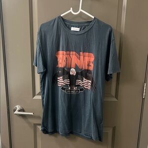 Anine Bing Dark Gray Graphic Tee